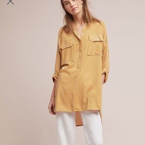 Anthropologie Faithful Mini Shirtdress